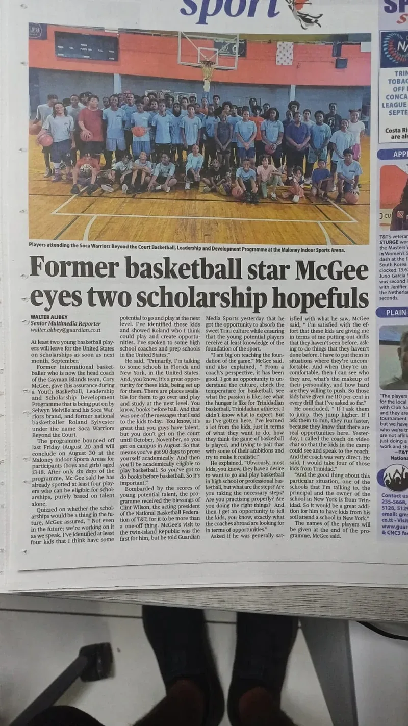 Press: Former basketball star McGee eyes two scholarship hopefuls